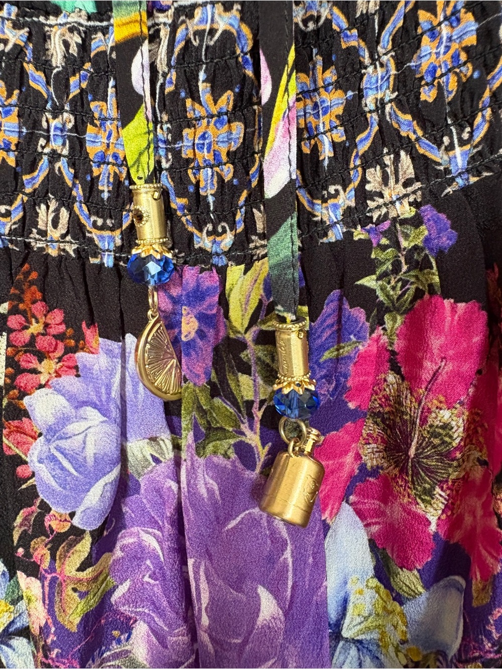 Camilla black and floral maxi size XL - stunning! NWOT - Picture 7 of 13